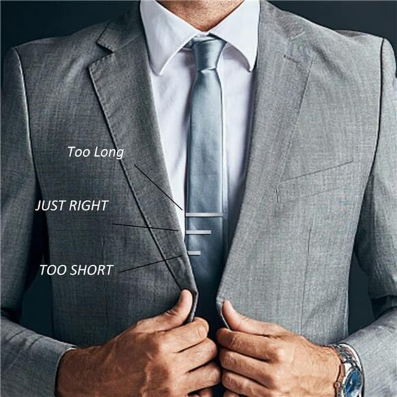 Mens Tie Clips Set 12 Pack Metal Tie Bars Regular Necktie Pin Gift Box - Picture 3 of 7